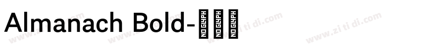 Almanach Bold字体转换